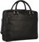 Leonhard Heyden Berlin Zipped Briefcase 1 Compartment Black