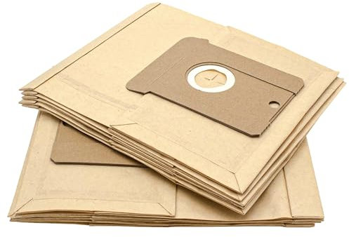 vhbw 10x Sacs compatible avec AEG/Electrolux Vampyr 731, 732, 7400 aspirateur - papier, 22, 25cm x 20,5cm, couleur sable
