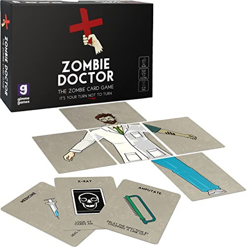 Gimme Games | Zombie Doctor Card Game Stocking FIller | 2-4 Players | 15-30 Minutes