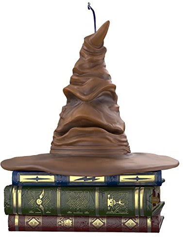 Hallmark Keepsake Christmas Ornament 2022, Harry Potter Sorting Hat, Halloween Ornament with Sound and Motion