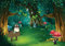 Fototapete Fantasy Wald Pilz Zauberwald Kinderzimmer Wandtapete Vlies Tapete Latexdruck UV-Beständig Geruchsfrei Hohe Auflösung Montagefertig (13857, VEXXL (312x219 cm) 3 Bahnen)