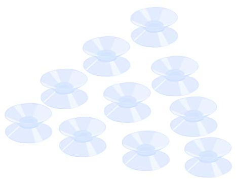BIGKASI 36PCS Ventouses Double Face en PVC, 30 mm Ventouses Double Face pour Verre et Plastique Table Plateau Verre En Caoutchouc, Septa En Verre Empêcher Glissement Pour Cuisine Salle De Bain