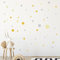 WANDKIND Kreise Set 120 Stück Wandtattoo für Babyzimmer V283 Aufkleber Sticker Kreis Wandaufkleber Kinderzimmer Punkte Dots Klebepunkte in verschiedenen Farben (Gelb)