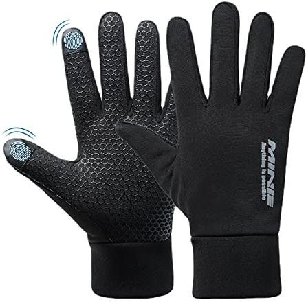 Kinder Handschuhe Wasserdicht Reithandschuhe Winter Warme Thermo Fleece Fahrradhandschuhe Anti-Rutsch Winddicht Leichte Touchscreen Laufhandschuhe Sporthandschuhe FüR Jungen MäDchen (L)