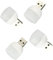 USB-Nachtlichter, Mini-Stecker, LED-Lampe, kleine Auto-Innenatmosphäre, Nachttisch-Nachtlichter, Computer, mobile Powerbook-Lampen, 4 Stück