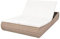 Hommdiy Doppel Sonnenliege Gartenmöbel Liege Lounge Doppelliege Gartenliege Strandliege Relaxliege Rattanmöbel Rattanliege Poly Rattan Beige