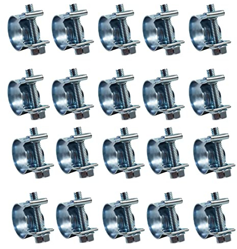 kimllier 20 Pieces 5/16 Inch (13-15 mm) Fuel Injection Hose Clamps
