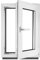 Fenster Kellerfenster Kunststofffenster Kunstoff weiß BxH 60 x 90 cm DIN Rechts - ALLE GRÖßEN - 2 fach Verglasung BxH 600 x 900 mm - Funktion Dreh-Kipp - BauPlaza
