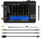 Seesii Analizzatore di Spettro TinySA, Analizzatore di Frequenza Diminuta Portatile Aggiornato V0.3.1 100kHz-960MHz Ingresso MF/HF/VHF/UHF, Generatore di segnale con 2,8'' Touch Screen Protezione ESD