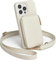 CUSTYPE Für iPhone 14 Pro Max Hülle Leder Handyhülle Für iPhone 14 Pro Max Hülle mit Band und Kartenfach, Handykette Hülle Für Apple iPhone 14 Pro Max Beige 6,7”