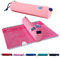 Oxford Federmäppchen für Mädchen und Jungen, Federmappe Pink mit Gummiband, Etui rund 22cm