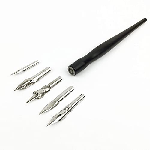 MOOKEENONE Panel Line Accent Pen Permeation Pen Leaking Pen Assembly + 5x Heads Model Painting Tool