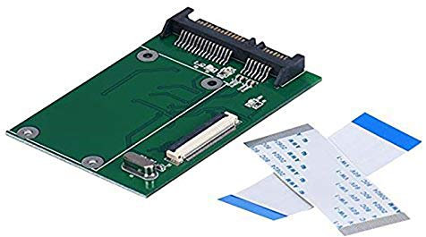 Juwaacoo 40 Pin ZIF 1.8 Inch SSD/HDD to SATA Male Adapter Converter Board
