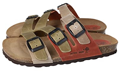 Inter Bios 7213 Sandalias DE Pala Mujer Sandalias Beige 39