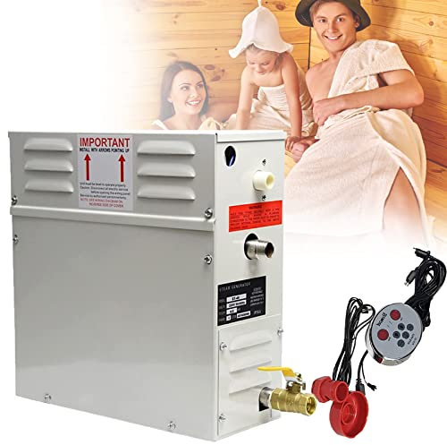 Riscaldatore Di Sauna Elettrica,220V 3000W Vapore Commerciale Da Sauna,Attrezzatura Da Sauna Del Generatore,Con Display Digitale A Led,25-55 ℃ Bagno Vapore Generatore Di Vapore Bagno,220V-3000W
