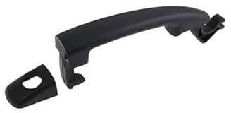 Repiauto - Poignée de porte extérieure avant gauche noire compatible avec Peugeot 308 1 2007-2013