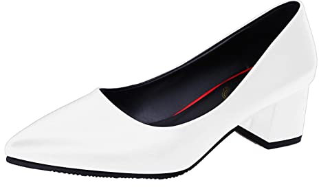 Stöckelschuhe Damen, Flacher Absatz Absatzschuhe Weiß 2023 Pumps Sexy Weite H Trachtenschuhe Dirndl Schuhe Elegant mit Riemchen High Heels Bequem Breite Füße Business