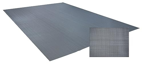 Vorzeltteppich Villa Soft Deluxe Zeltteppich Camping Markisenteppich Outdoor Zeltboden Grau (300 x 600 cm)