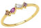 Amor Ring 925 Sterling Silber Damen Ringe, mit Zirkonia synth., Gold, Kommt in Schmuck Geschenk Box, 2037230
