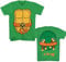 Teenage Mutant Ninja Turtles TMNT Jungen Kostüm Jugend T-Shirt, Orange Maske Bundle, M