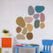 Traziewell Sticker mural bohème de style simple pour salon, chambre à coucher, papier peint amovible à décoller et à coller 0419