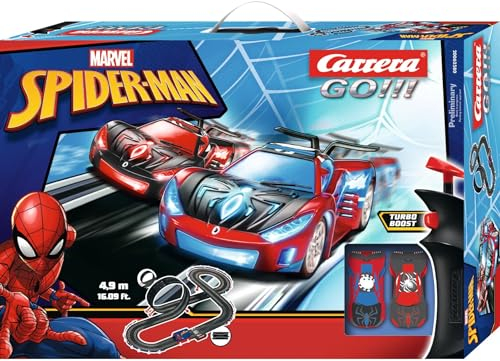 Carrera - 20062580 - Carrera GO!!! Spider Racing Rennbahn-Set I Rennbahn mit lizensierten Slotcars | bis zu 2 Spieler | Für Kinder ab 6 Jahren & Erwachsene