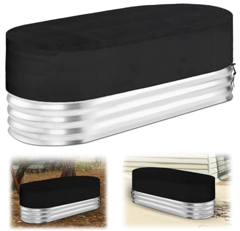 Ovale Poolabdeckung, 1,8 m, 420D Oxford-Stoff, Kältetauchabdeckung, wasserdicht, sonnenfest, staubdicht, Bauernhof-Wassertankabdeckung für ländliche Terrasse, Garten, im Freien