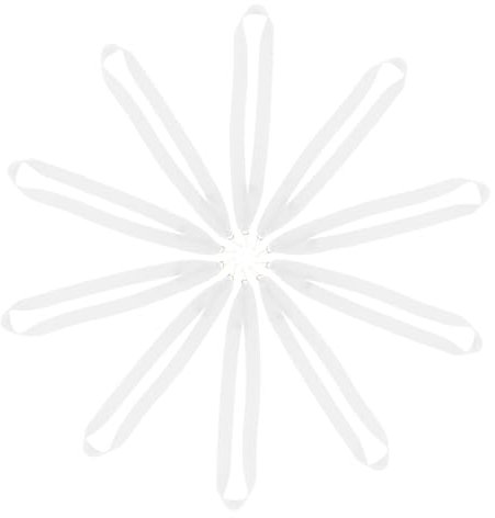 Supvox 10St Medaillenband sportspiele Sport Spiele Sporthalsband Ordensbänder Haken Schlüsselband Wettkampfhalsband für Medaillen Dreieck Schleife Rosette die Medaille binden Weiß