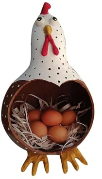 Elegante barattolo di stoccaggio delle uova della fattoria Conservazione delle uova fresche Comodo stoccaggio delle uova fatto a mano Eccellente raccolta di uova (Size : 2Pcs)