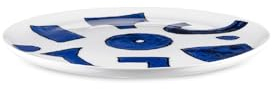 Alessi Itsumo - Yunoki ware NF08/1 - Assiette Plate Design, Usage Quotidien, Esthétique Minimale, en Porcelaine Blanche avec Décor Samiro Yunoki, Diamètre 27 cm