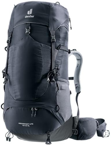 deuter Aircontact Lite 45 + 10 SL leichter Damen Trekkingrucksack black-graphite 45+10 L