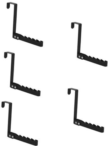 JECOMPRIS 5pezzi Gancio Pieghevole Organizer Per Cappotti e Asciugamani Accessorio Per Camera e Resistente