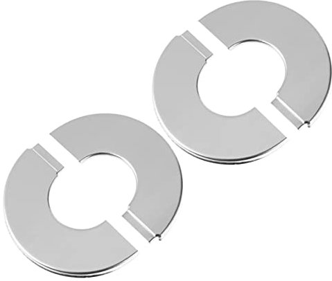 HOMSFOU 2stücke Rosettenplatte Abdeckung Duschflansch Öffnung Loch Abdeckkappe Geteilter Flansch Wandflanschabdeckung Sanitärabdeckplatten Sanitärflansch Abdeckungen Für Wand Lochabdeckkap