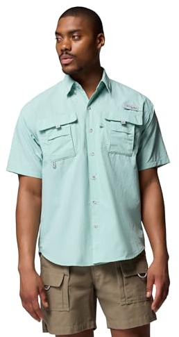 Columbia Bahama II Short Sleeve Shirt Bahama II S/S Men's Shirt, Misty Jade, XXL