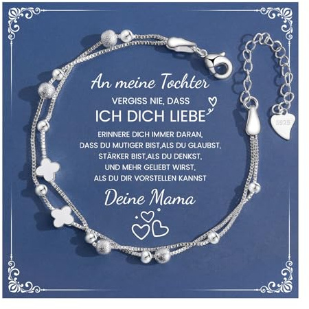CheersLife Mutter Tochter Armband, Tochter Geschenke von Mama Papa