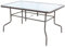 LOLAhome Mesa de jardín Classic de Cristal y Acero | De 150x90x75 cm | Resistentes: Cristal Templado, Acero anticorrosión | para 6 Personas | para Exterior | Classic