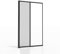 AEFFE Zanzariera a Rullo per Porta Finestra Alluminio 150x250cm, Diversi colori, Riducibile, Avvolgibile per Porte, Finestre, Balconi, Terrazzi (Antracite)