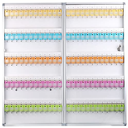 YKMYXZ， Schlüsselkasten-Organizer, Wandmontage, Schlüsselschrank for Haushalt und Büro, 4 Kapazitäten sind verfügbar, Schlüsselschlosskasten aus Aluminiumlegierung(120 Keys)
