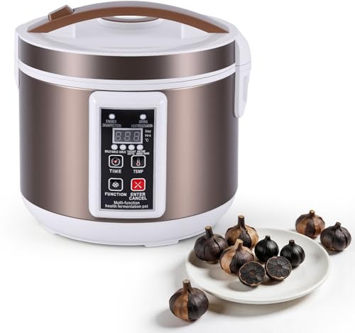 YUCHENGTECH Fermentatore Aglio Nero Automatico Multifunzionale 6L | Per Aglio Natto Yogurt Kimchi con Controllo del Tempo e della Temperatura/Controllo di Asciugatura Indipendente
