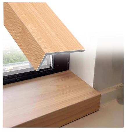 LVLDAWA Window Sill Mat, Watertight Windows Sill Protector Cover, PVC Imitation Of Wood Grain Windows Sill Board Capping For Bay Windows, Balconies(120X40CM/47.2X15.7in)