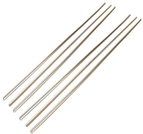 6 lengths of Nickel silver guitar fret wire 300mm straight length 2.7 mm gauge. (DHP-27)