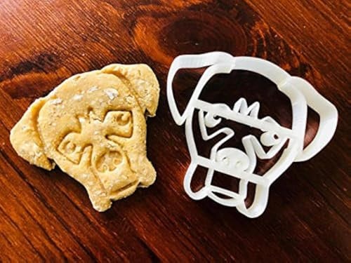 Boxer Ausstechform und Leckerli-Ausstecher für Hunde, Gesicht, 7,6 cm