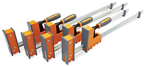Bora 4-Piece Parallel Clamp Set 571550I,Orange