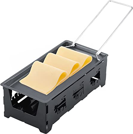 Queso Raclette portátil Juego de estufas de cocina para asar en el horno antiadherente Raclette Rotaster Raclette para queso