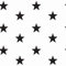 babrause® Baumwollstoff Sterne Weiß Schwarz Webware Meterware Popeline OEKOTEX 150cm breit - Ab 0,5 Meter