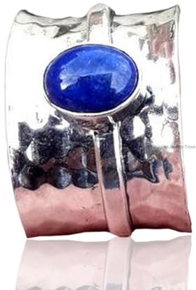 Lapislazuli Ring, Spinner Ring, 925 Sterling Silber Ring für Thanksgiving Geschenk, Statement Ring