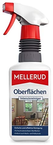 MELLERUD Oberflächen Grundreiniger | 1 x 0,5 l | Kraftvolles Reinigungsmittel zum Entfernen von hartnäckigen Verschmutzungen auf Allen abwischbaren Oberflächen