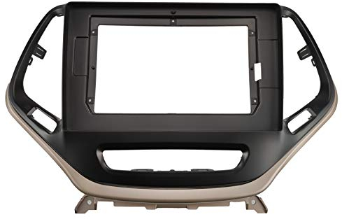 EZoneTronics 25,7 cm großer spezieller Autoradio-Rahmen für Jeep Cherokee 2015-2019 Double DIN 10–077