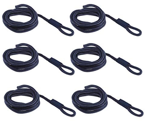 Toygogo Corde D'amarrage Marine 6X Double Tresse De Bateau Lignes De Pare-Chocs De