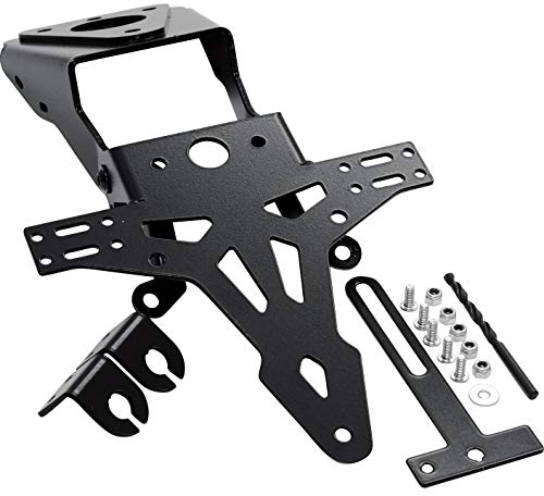 Hashiru Kennzeichenhalter passend für Yamaha MT-125 2014-2019 - Optische Aufwertung, Einfache Montage - Extra robuster Stahl